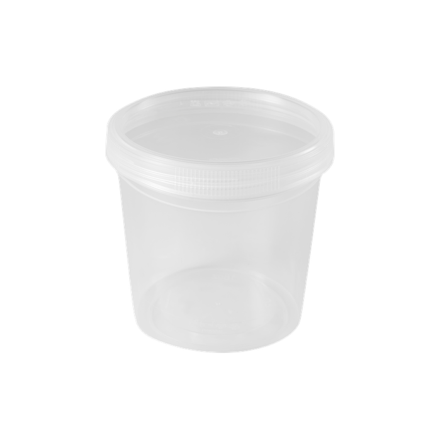 부원KH 원형용기 스크루 92Ø 대 350ml, 투명